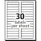 Avery Labels, Mailing, 2/3"x3-7/16", 750/PK, White PK AVE48266 - alternate 2